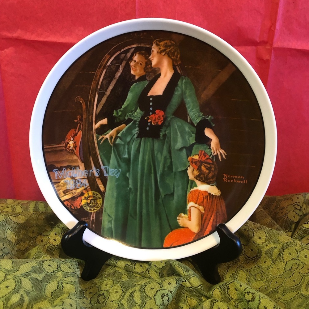 Norman Rockwell Mother’s Day Collectors Plate Vintage